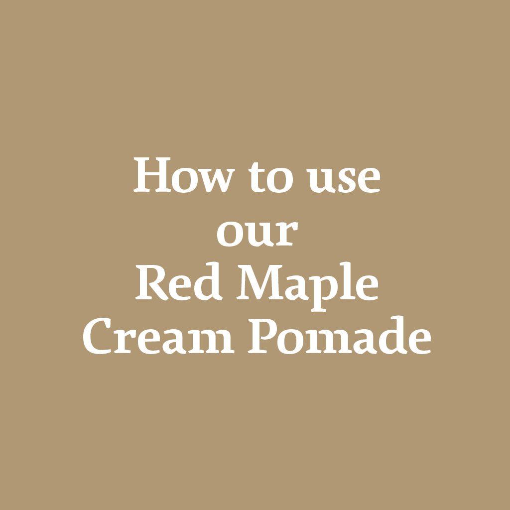 Use cream pomade for men